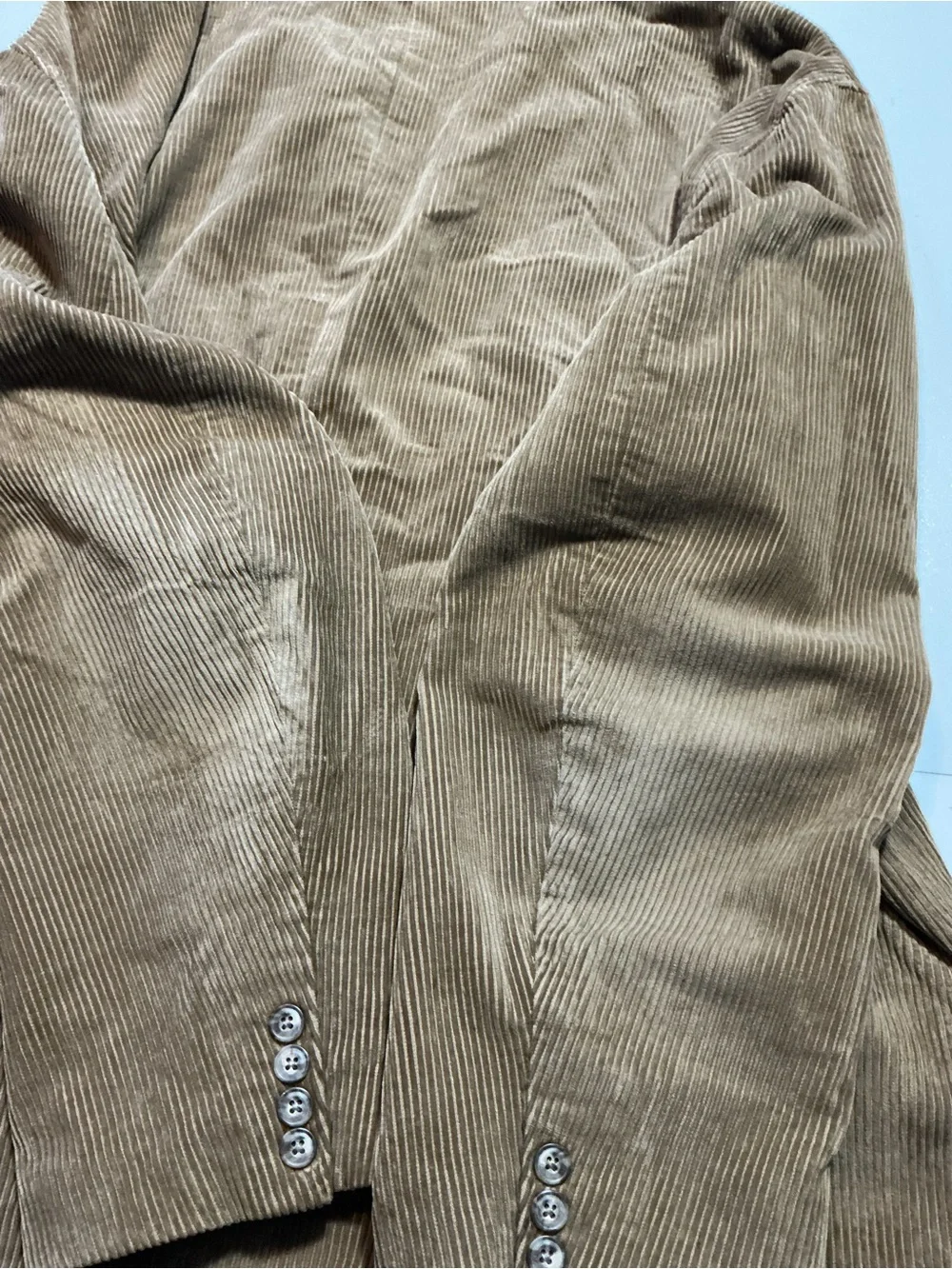 Vintage 2001 Gap Corduroy Khaki Tan Three Button Sportscoat Blazer Jacket